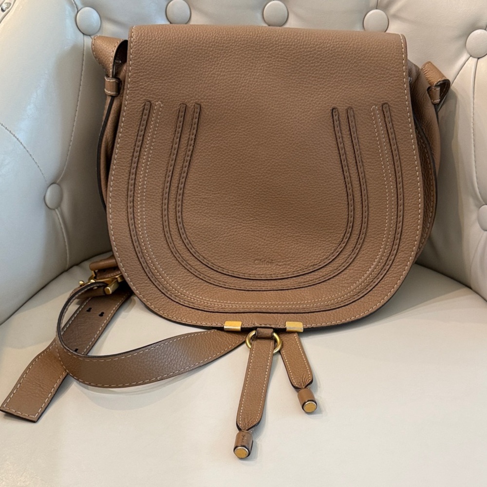 AUTHENTIC Chloe Marcie Medium Saddle Bag - Priced to Sell!